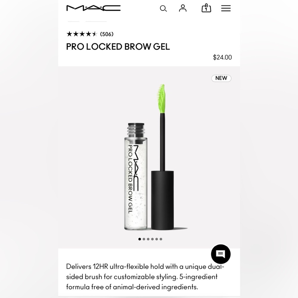 MAC PRO LOCKED BROW GEL NWT